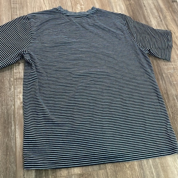 Vineyard Vines Stripe Pima Cotton Blue T-Shirt - Picture 5 of 5